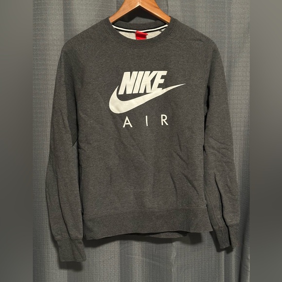 Nike Air Charcoal Crewneck Sweateshirt - Picture 1 of 6